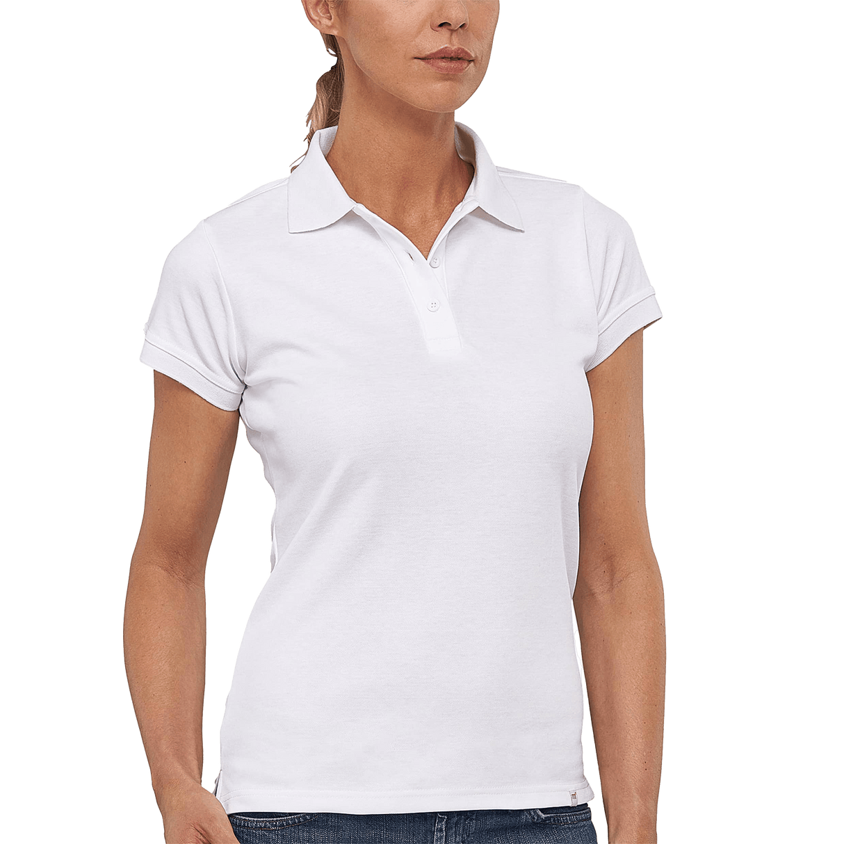 FLASH FEMALE SKYBLUE POLO TRABAJO