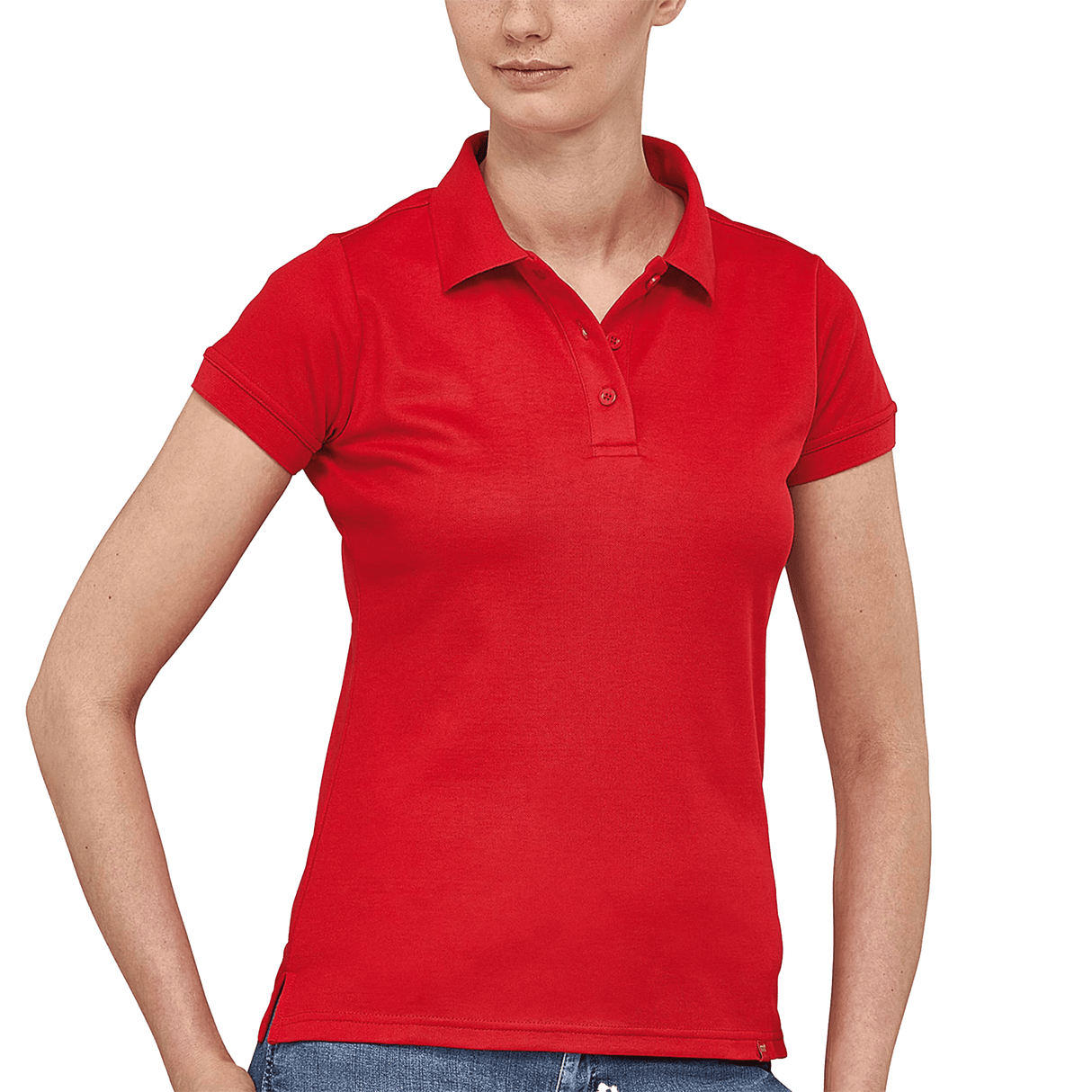 FLASH POLO  FEMALE STONEGREY