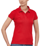 FLASH POLO FEMALE RED