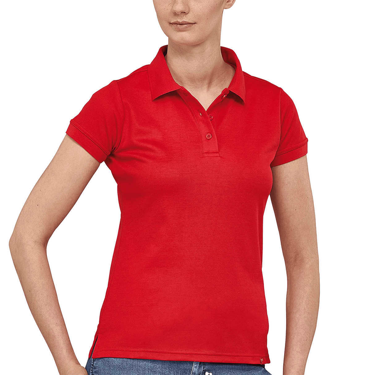 FLASH FEMALE SKYBLUE POLO TRABAJO