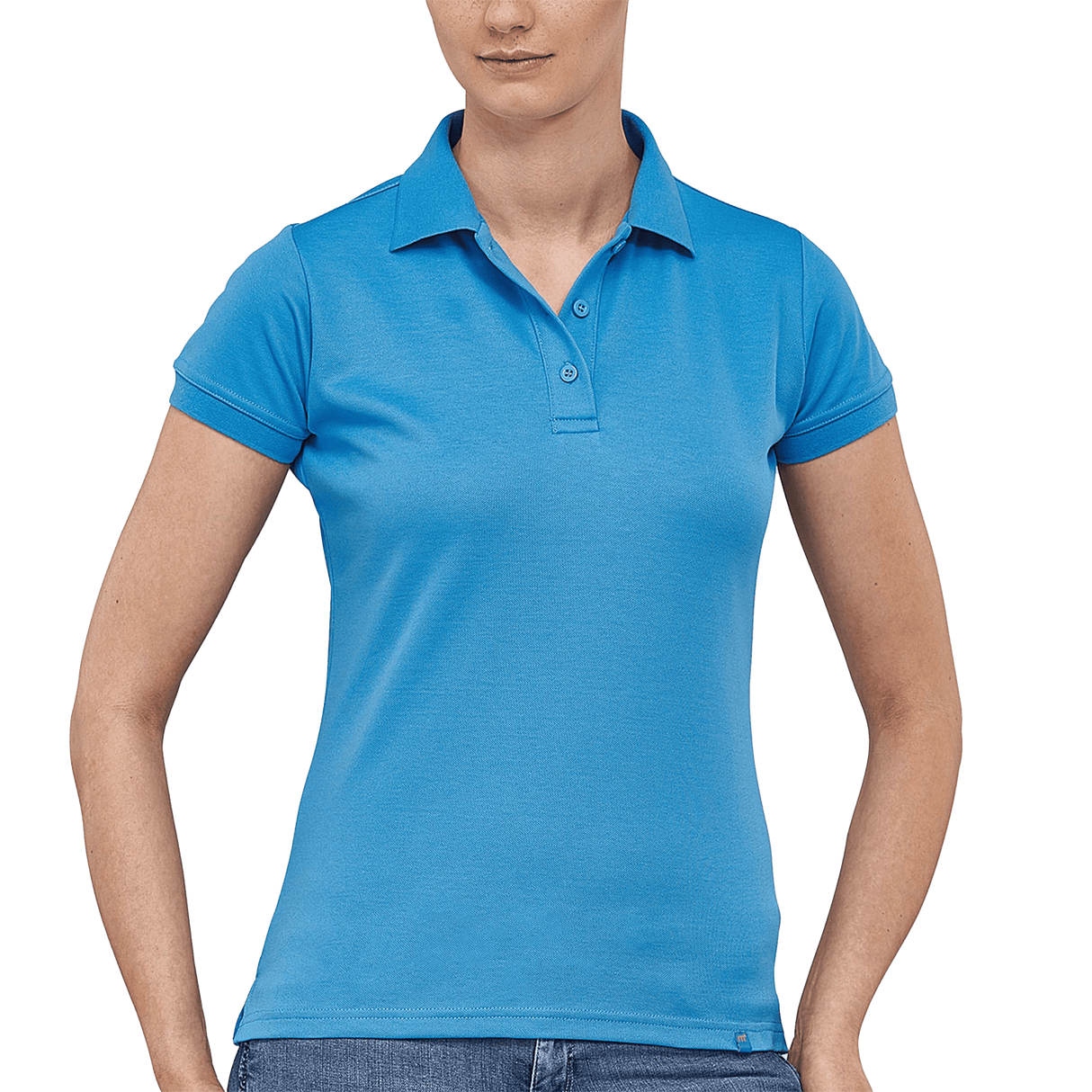 FLASH FEMALE SKYBLUE POLO TRABAJO