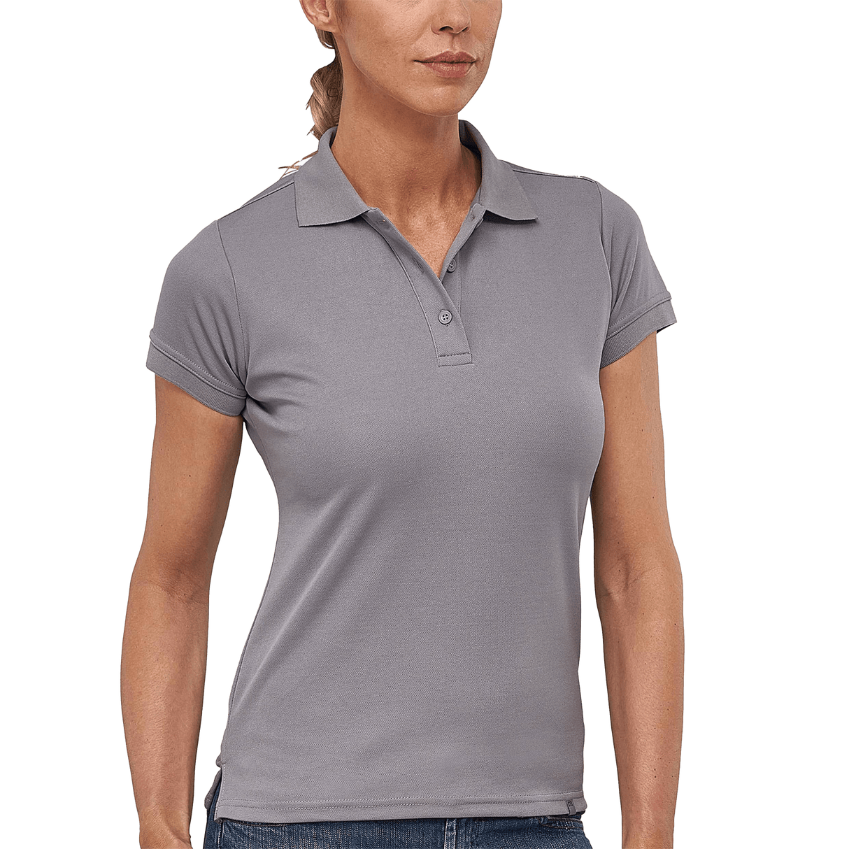 FLASH POLO  FEMALE STONEGREY