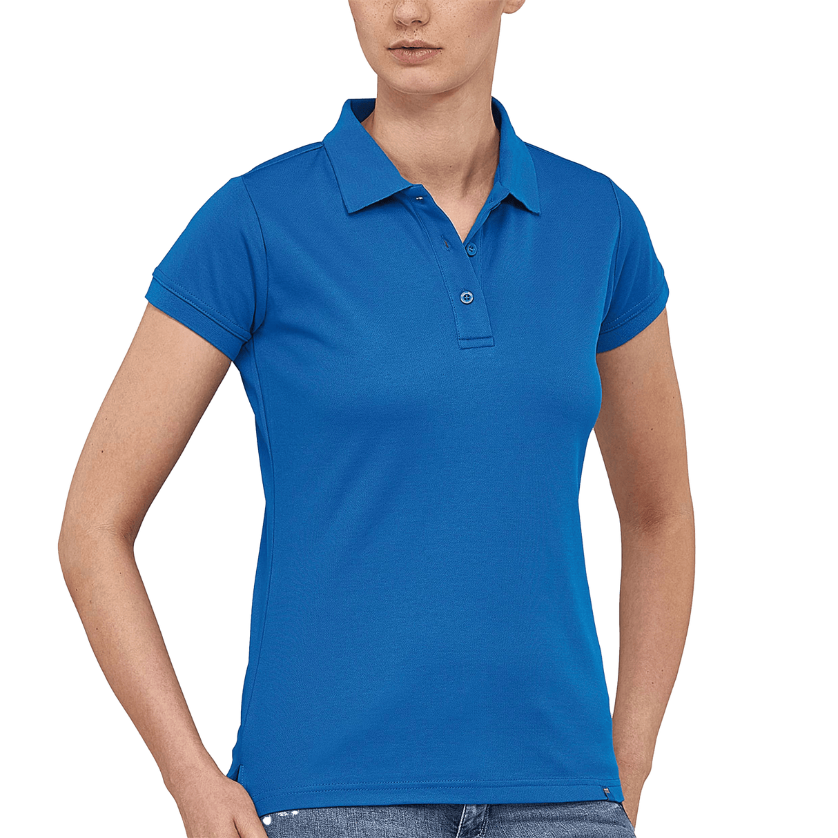 FLASH FEMALE SKYBLUE POLO TRABAJO
