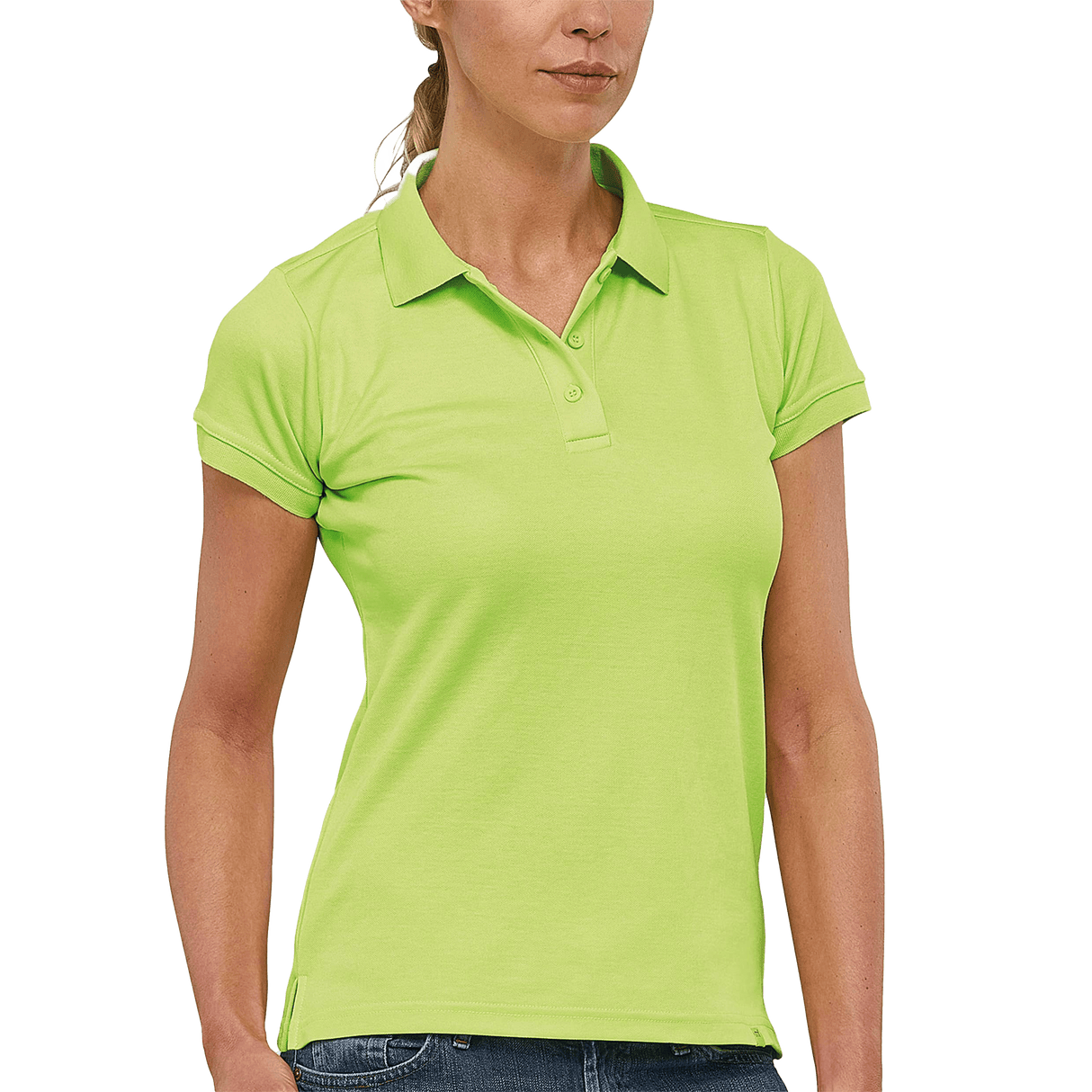 FLASH POLO  FEMALE STONEGREY