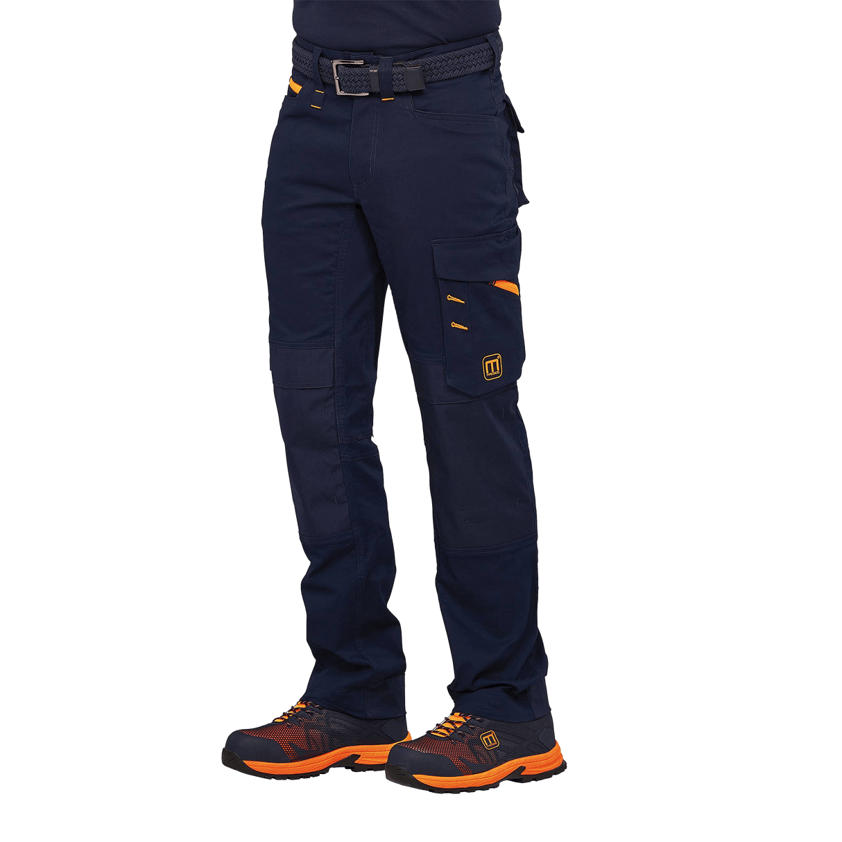 PRONEON  PANTS NAVYORANGE