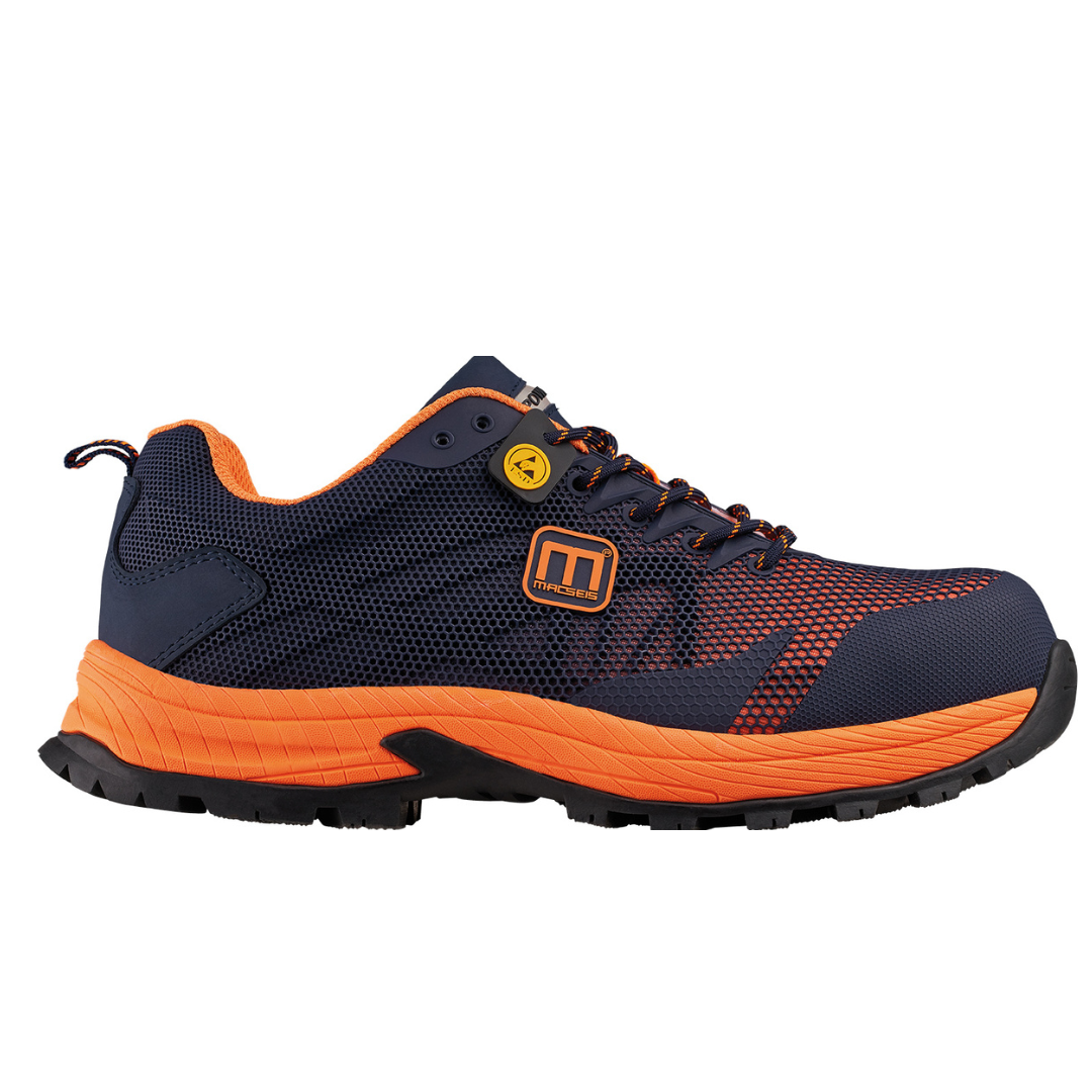 PRONEON S1P SRC ESD SAFETY SHOES NAVYORANGE